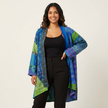 Bohemian Cardigan Women Artistic Print Oversized Open Front