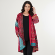 Bohemian Cardigan Women Artistic Print Oversized Open Front