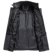 Wool Blend Coat Men Tailored Button Front Waist Length