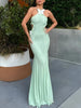 FJØRNA butterfly cut-out women's maxi dress with flowing fabric and elegant design, perfect for summer and special occasions.