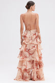 Flowy summer mini dress for women by FJØRNA featuring ruffle details and lightweight fabric, perfect for warm weather.