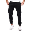 Men's FJØRNA cargo jogging pants with slim-fit design, fur lining, multiple pockets, ideal for outdoor activities.