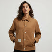 Corduroy Trucker Jacket Women Button Front Relaxed Fit