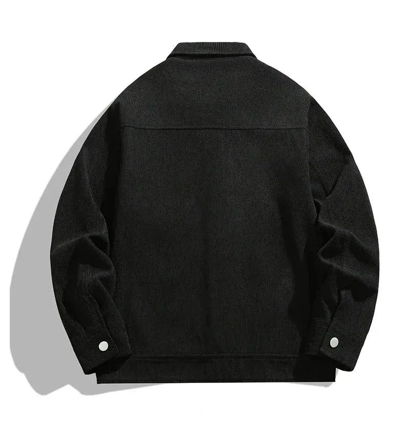 Corduroy Trucker Jacket Women Button Front Relaxed Fit