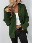 Hooded Cardigan Women Cotton Blend Button Front Tailored Fit