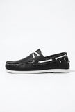 FJØRNA men's nautical boat shoes with PU upper, featuring classic deck shoe design and casual slip-on style.