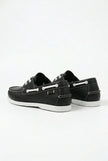 FJØRNA men's nautical boat shoes with PU upper, casual deck shoes for men, featuring classic design and comfortable fit.