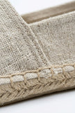 Men's linen espadrille slip-on shoes by FJØRNA, lightweight summer espadrilles with woven fabric and casual design.