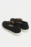 Men's slip-on loafers by FJØRNA in PU finish, smart casual shoes with sleek design and comfortable fit.
