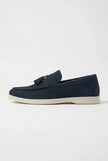 FJØRNA men's slip-on loafers in PU finish, showcasing casual smart shoes with a sleek, comfortable design and classic style.
