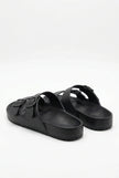 FJØRNA men's adjustable strap cushioned summer sandals with casual design, featuring comfortable soles and stylish straps.