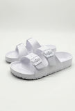 FJØRNA men's adjustable strap summer sandals with cushioned soles, casual footwear for men, shown from a side angle.