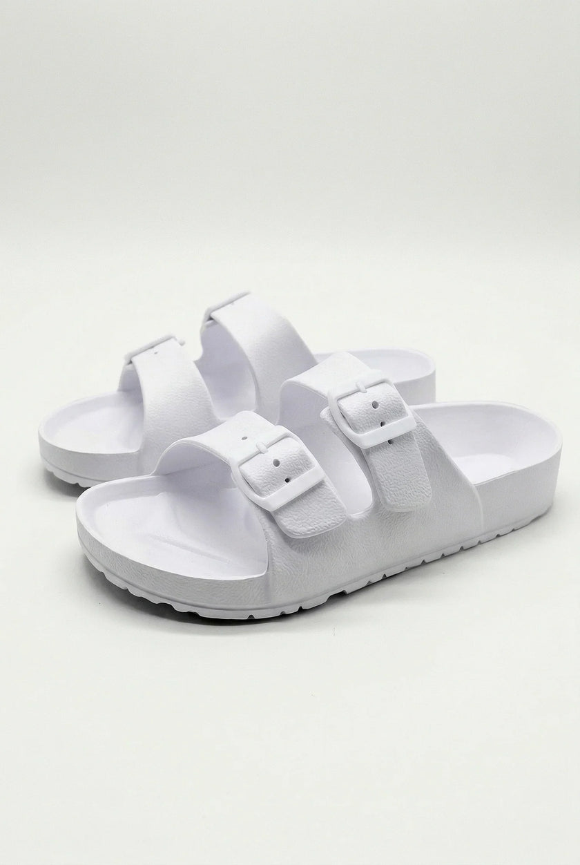 FJØRNA men's adjustable strap summer sandals with cushioned soles, casual footwear for men, shown from a side angle.