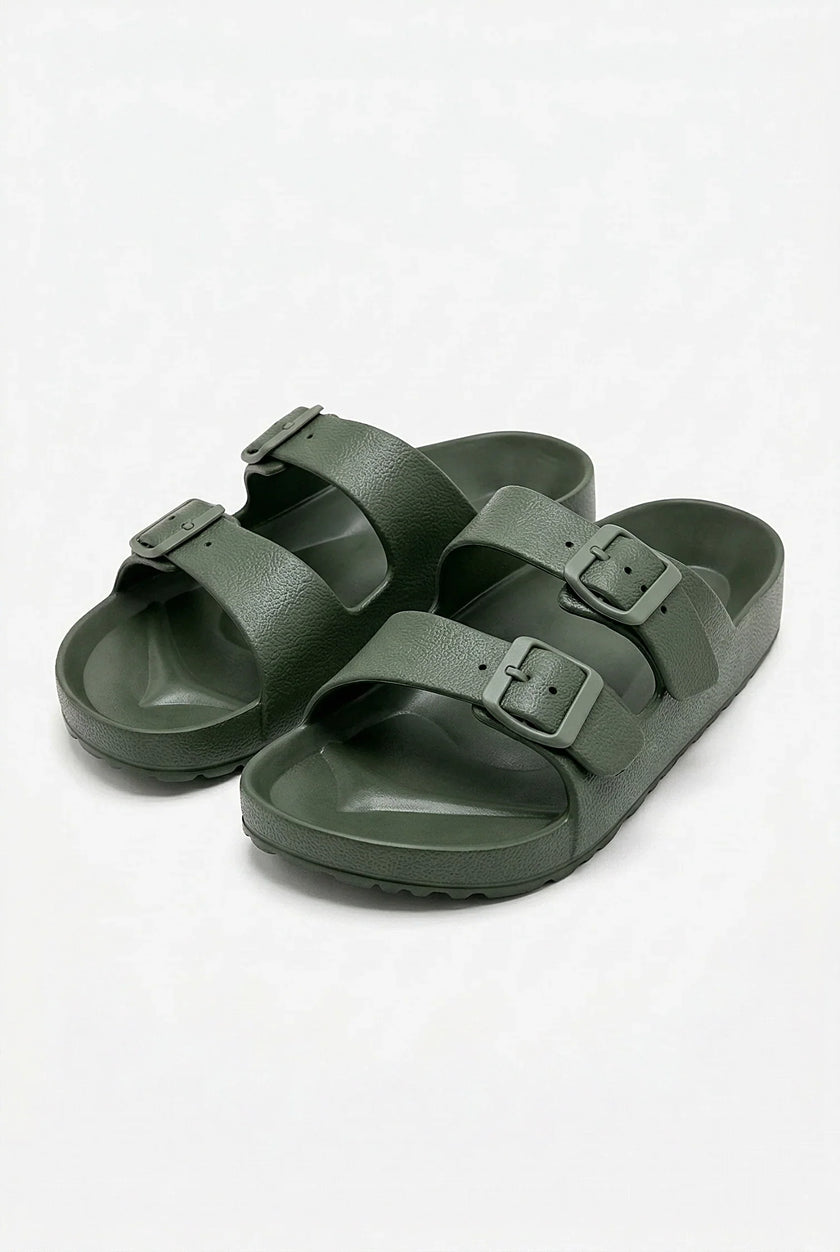 FJØRNA men's adjustable strap summer sandals with cushioned insoles, casual footwear featuring open-toe design and comfortable fit.