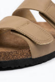 FJØRNA men's two-strap memory foam fisherman sandals with adjustable straps and cushioned soles for summer wear.