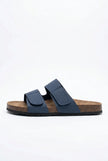 FJØRNA men's two-strap memory foam fisherman sandals with adjustable straps, comfortable summer shoes for men.
