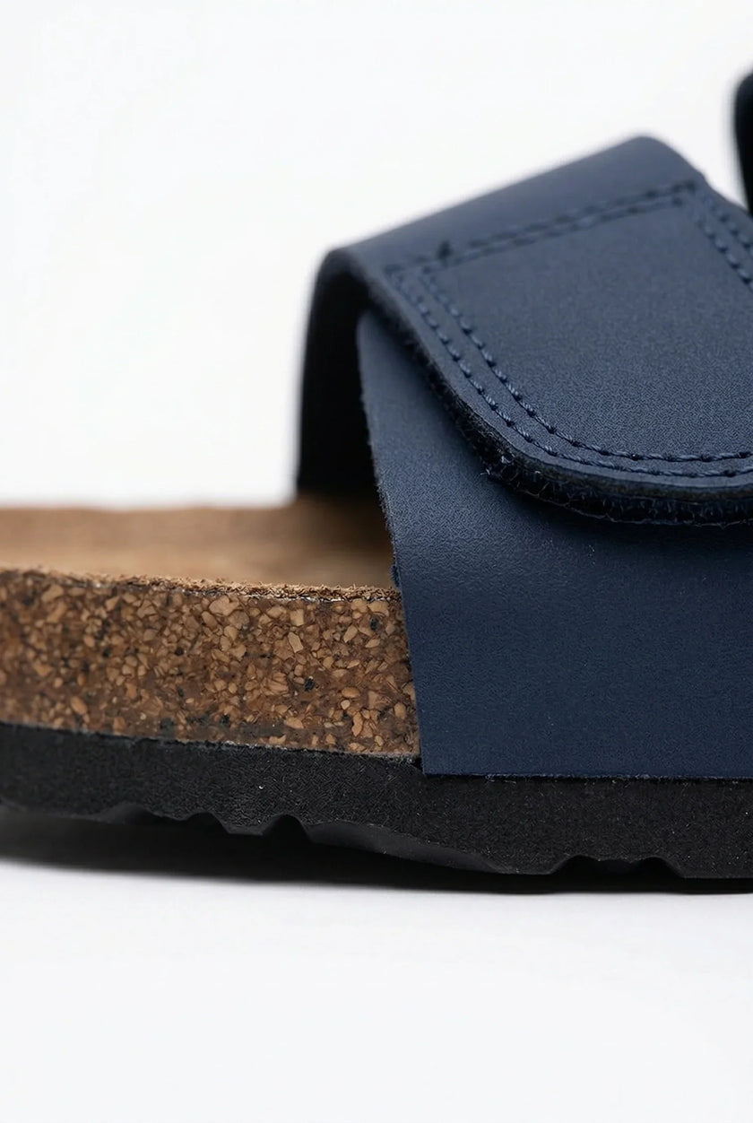 FJØRNA men's two-strap memory foam fisherman sandals with adjustable straps, perfect for summer outdoor wear.
