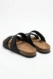 FJØRNA men's two-strap memory foam fisherman sandals with adjustable straps and comfortable summer footwear for men.