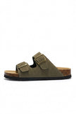 FJØRNA men's adjustable strap casual summer sandals with durable soles, shown in a close-up shot highlighting the sandal's design.