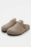 FJØRNA suede-effect slip-on women’s clogs with a sleek loafer-inspired design, featuring a comfortable, refined silhouette for casual wear.