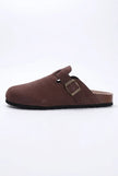 FJØRNA women's suede-effect slip-on clogs in a refined, comfortable design, perfect as a stylish alternative to traditional loafers.