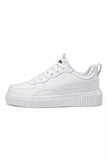White breathable FJØRNA women's lightweight casual sneakers with a comfortable design, perfect for everyday wear.