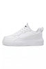 White breathable FJØRNA women's lightweight casual sneakers with a comfortable design, perfect for everyday wear.
