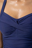 FJØRNA stylish purple-blue tankini co-ord two-piece dress set for women, perfect for summer beach fashion and casual wear.