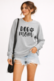 Sweatshirt Women Round Neck Print Long Sleeve