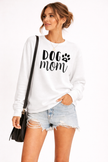 Sweatshirt Women Round Neck Print Long Sleeve