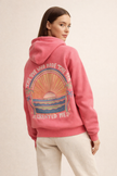 Hoodie Women Print Kangaroo Pocket Long Sleeve