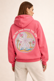 Hoodie Women Print Kangaroo Pocket Long Sleeve
