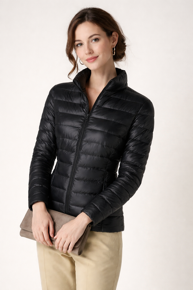 Esther | Cropped Quilted Puffer Jacket for Women
