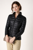 Quilted Jacket Women Slim Fit Zip Front Cropped Winter
