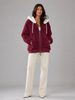 Sherpa-Lined | Women's Sherpa Lined Hooded Puffer Jacket with Oversized Zip-Up Lightweight