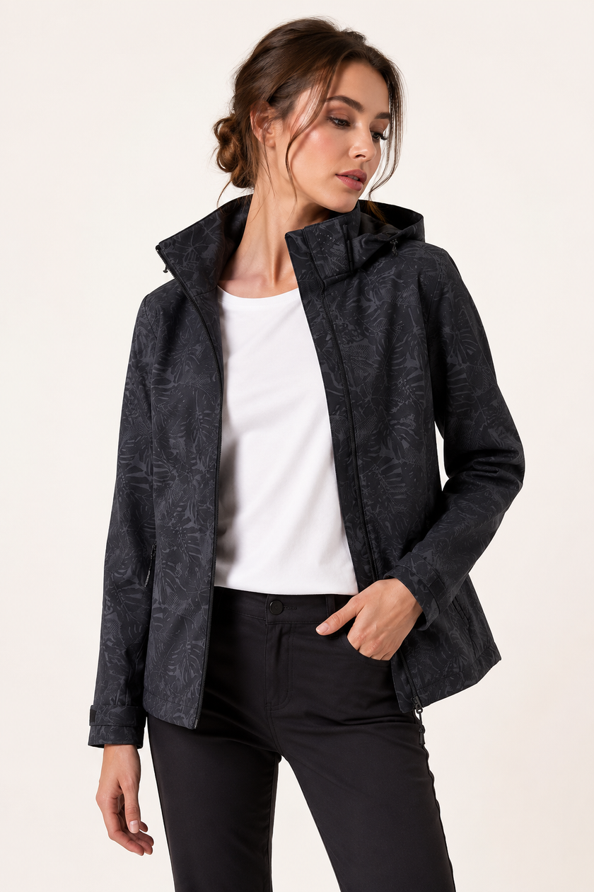 Windproof Jacket Unisex Lightweight Hooded Full Zip