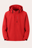 Waterproof Jacket Unisex Hooded Windproof Full Zip