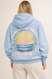 Hoodie Women Print Kangaroo Pocket Long Sleeve