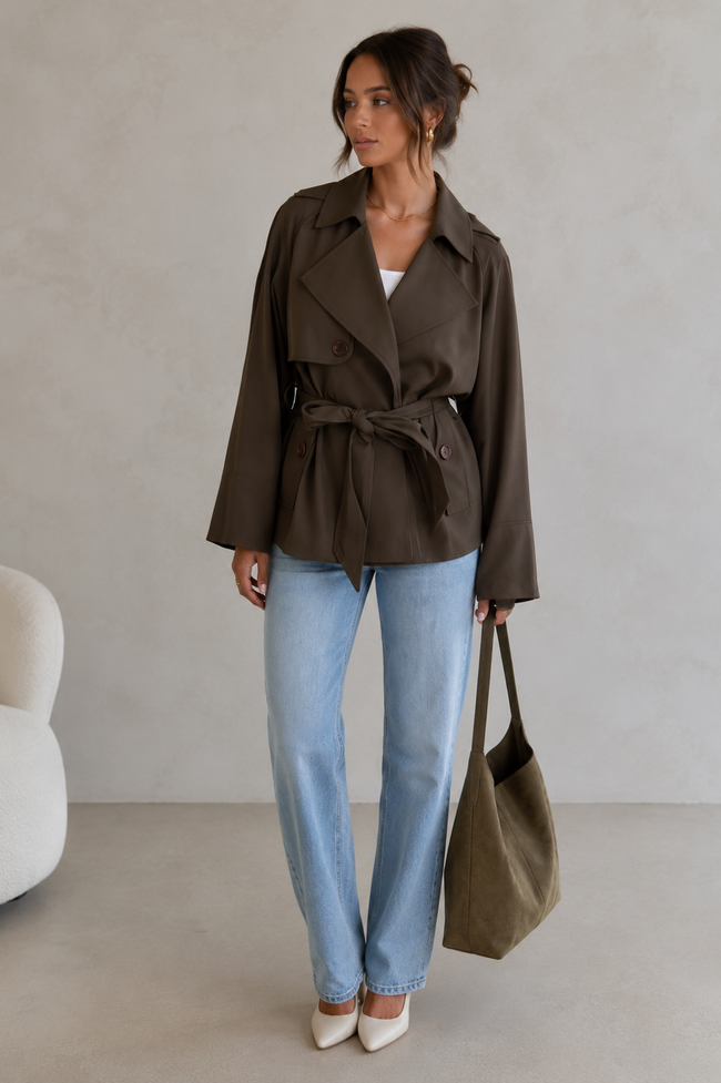 Delaney | Wrap Tie-Waist Jacket for Women