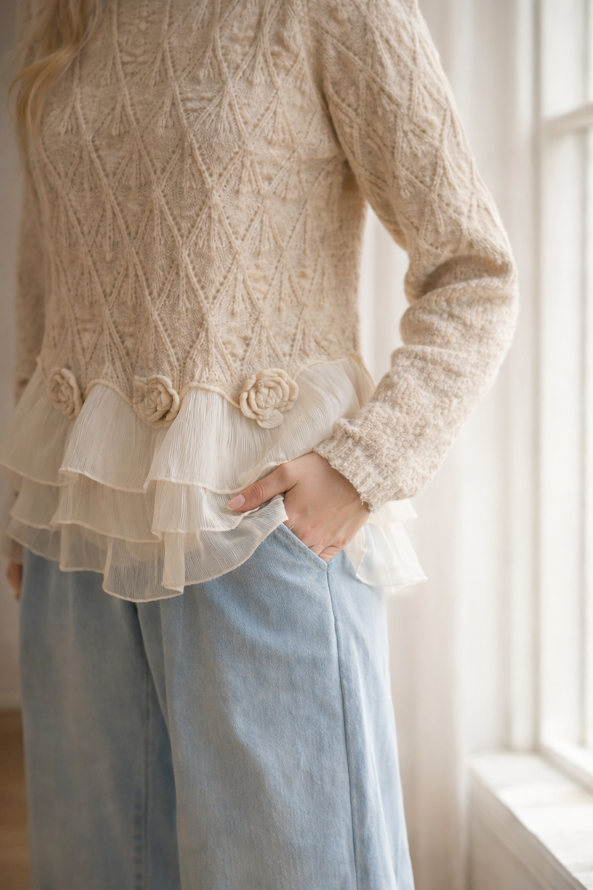 Taylor | Women's Cozy Cable Knit Cardigan Sweater
