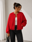Short Jacket Women Relaxed Fit with Front Zip