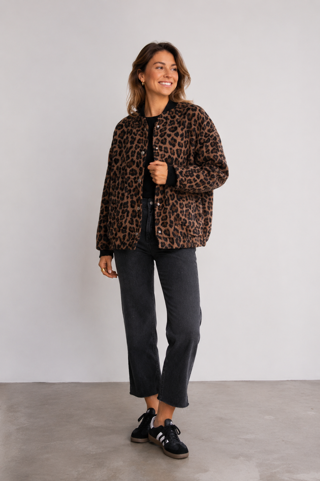 Juliana | Leopard Print Jacket for Women