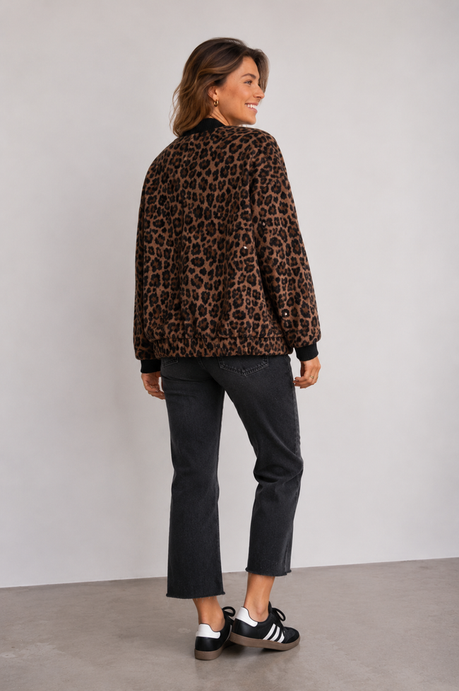 Juliana | Leopard Print Jacket for Women