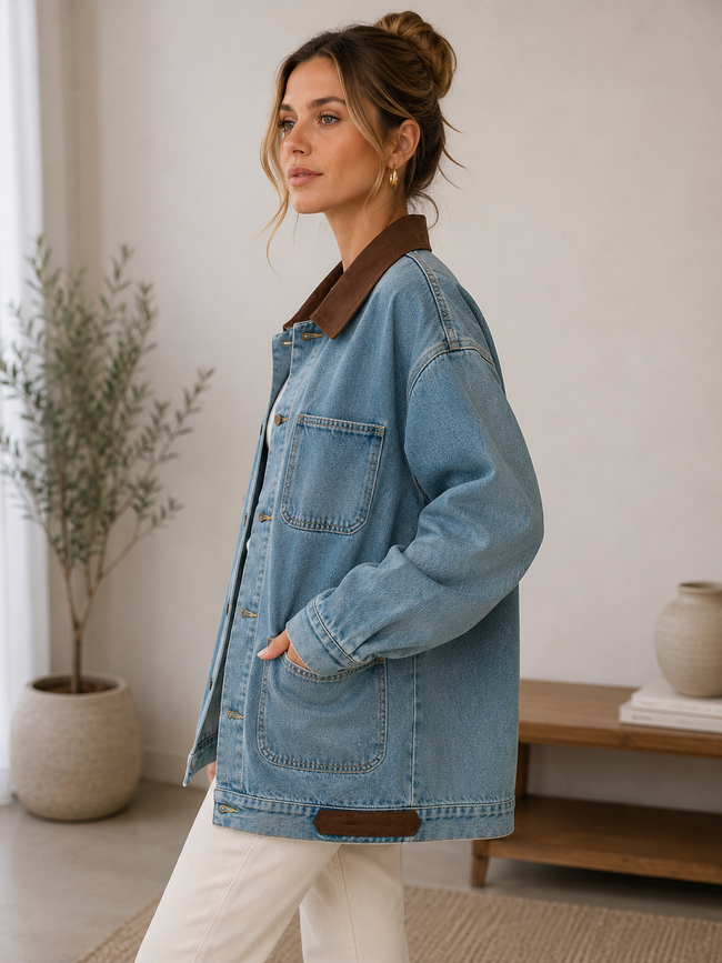 Everly | Oversized Denim Jean Jacket for Women