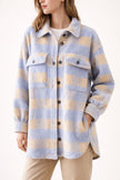 Shirt Jacket Women Relaxed Fit Button Front Drop Shoulder