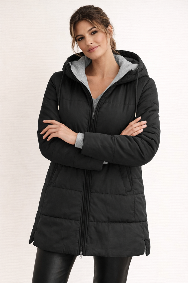 Pamela | Hooded Zip-Up Puffer Jacket for Women