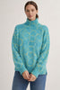Knit Sweater Women High Neck Relaxed Fit Long Sleeve