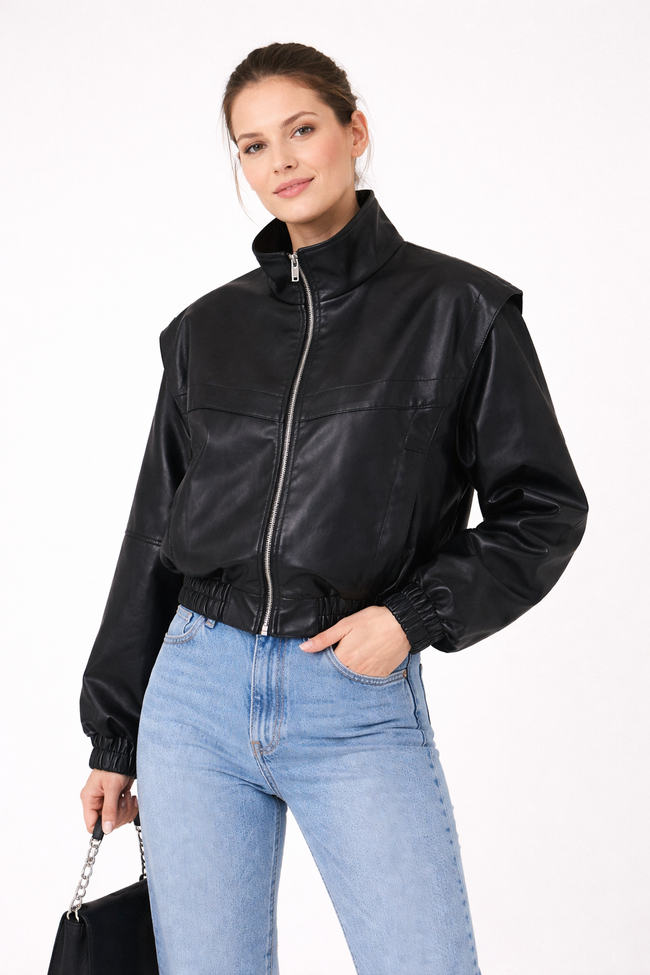 Morgan | Short High Collar Jacket for Women