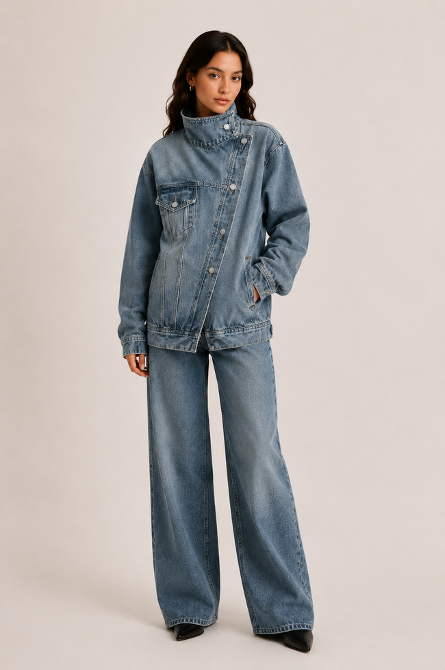 Isabelle | Oversized Denim Jean Jacket for Women