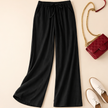 FJØRNA lightweight summer women's trousers with drawstring elastic waist, relaxed fit, perfect for casual warm-weather wear